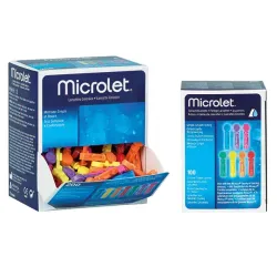 Microlet Lanzetten diverse kleuren, geïmporteerde goederen